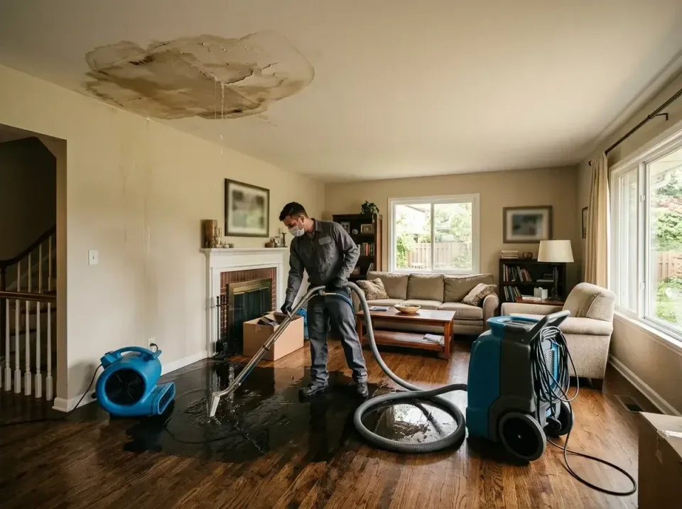 attic-pipe-burst-ceiling-drip-008 — frequently asked questions, Water Damage Restoration & Carpet Care in Shenandoah, LA